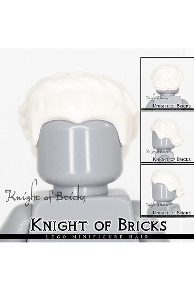 LEGO White Kisa Woman Hair Accessory Minifigure Braid 1 Piece