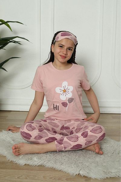 Minimoon Girl's Pajama Set - Sleeping Band Inside