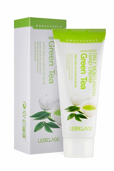 LEBELAGE كريم مرطب لليدين بخلاصة الشاي الأخضر النقي - 100 مل بالفيتامينات