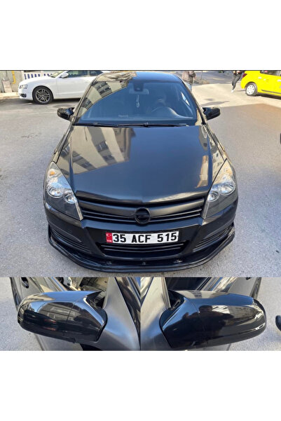 STS Oto Aksesuar Opel Astra H 2004-2008 Batman Yarasa Ayna Kapağı Piano Black...