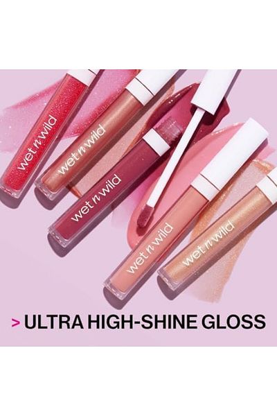 WET N WİLD wet n wild MegaSlicks Lip Gloss – Sun Glaze, Ultra-Glossy Shine, Moisturizing, Vegan, Cruelty-Free