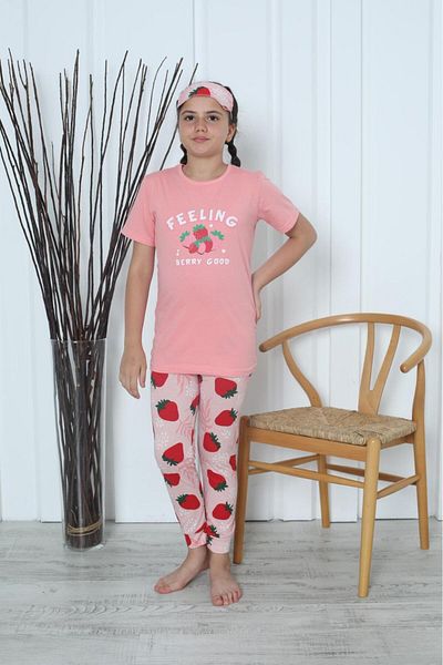 Minimoon Girl's Pajama Set - Sleeping Band Inside