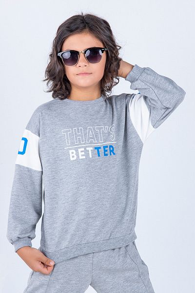 Harika KIDS Σετ φόρμας Boy Better Printed Basic Oversize