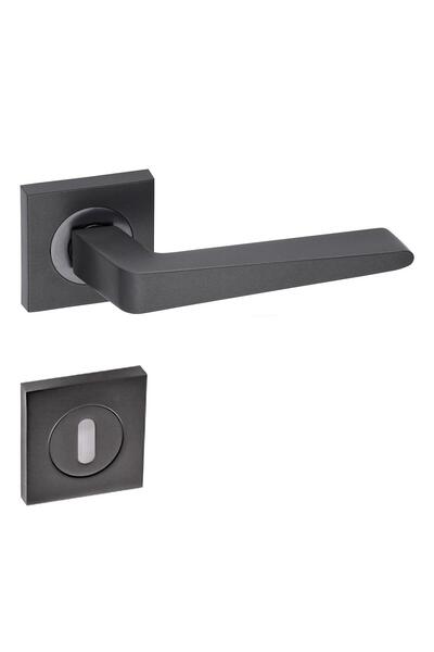 EYMEN YAPI Mâner de ușă pentru cameră Porto Square Rosette, culoare antracit