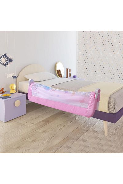 Evokids Animals Foldable Children's Bed Barrier 140X52 cm - Pink