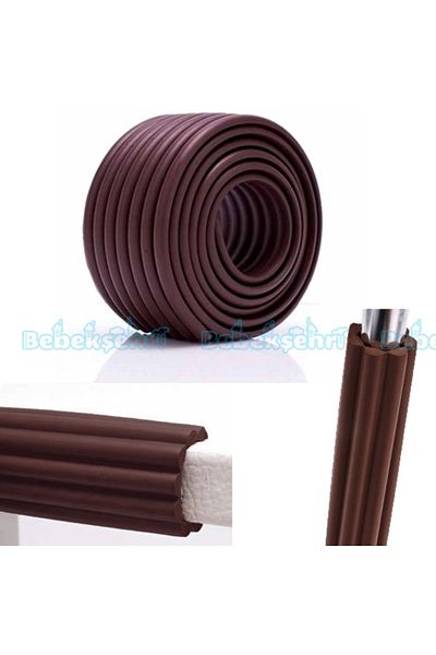 Evokids Multi-Purpose Rubber Edge Protector (Brown)