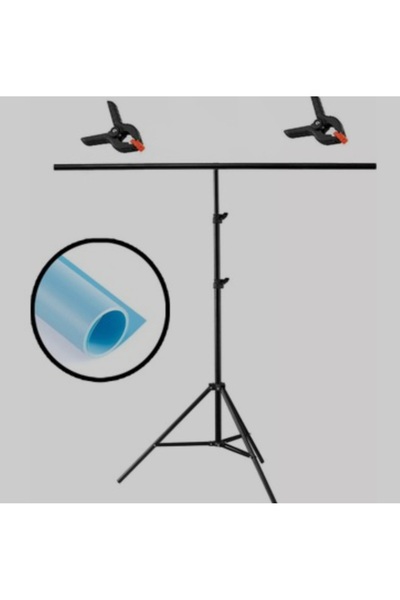 Akdeniz 70x200cm fon standı+2 adet fon mandalı