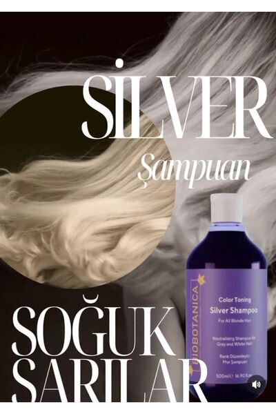 Biobotanica Silver Turunculaşma Karşıtı Mor Şampuan 2 X 500 Ml ( 2 Adet )