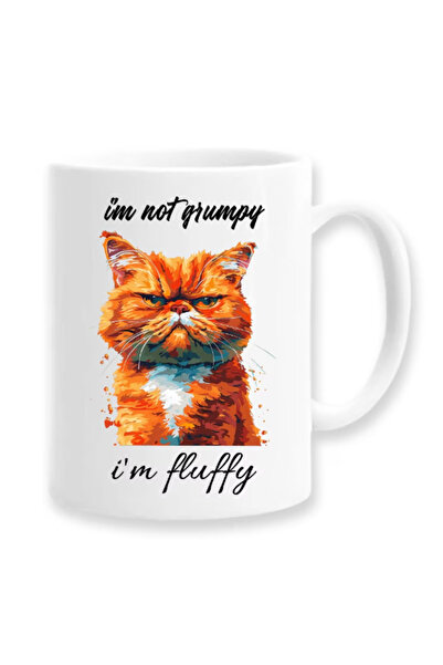 OEM Εξατομικευμένη Λευκή Κούπα "Δεν είμαι Γκρινιάρης, Είμαι Χνουδωτός", Inova...