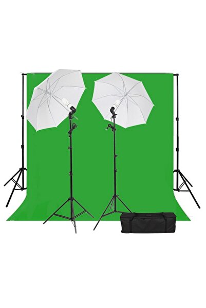 MIBRU مجموعة إضاءة احترافية لاستوديو التصوير مع خلفيات ومظلات ومصابيح بقوة 45 واط