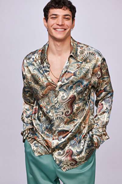 Dear Deer Oceanic Reverie Luxury Gömlek