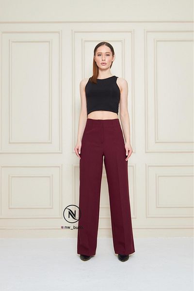 KAROL PALAZZO HIGH WAIST FLAT PANT