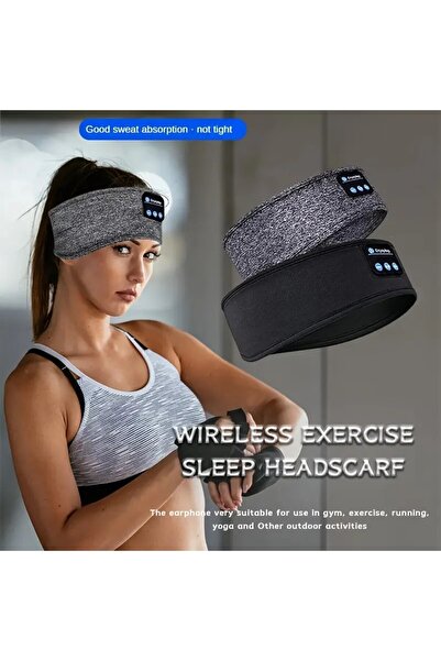 Areos Kablosuz Uyku Bandı HD Stereo Sesli - Ultra İnce, HD Hoparlörlü Kulaklık, USB Şarj Edilebilir