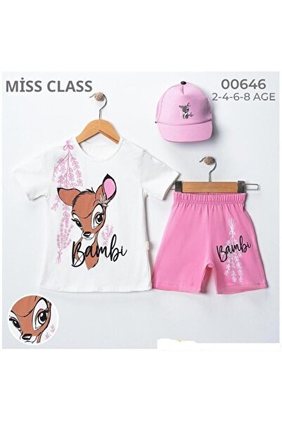 missclass MİSSCLASS 220-04-25 Set de pantaloni pentru fete cu pălărie și pant...