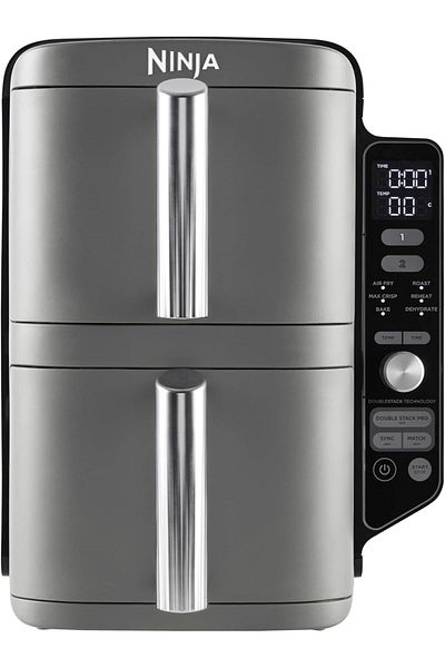 NINJA Double Stack XL Air Fryer, Vertical Dual Drawer Air Fryer with 4 Cooking Levels, 2 Drawers
