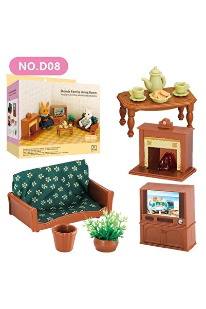 Choice أثاث غرفة المعيشة، مجموعة أثاث بيت الدمية، بيت الدمية، الحمام/المطبخ/الثلاجة/الغسالة، الغسيل