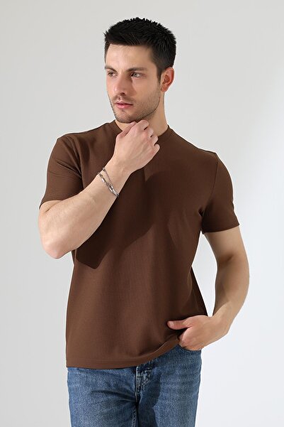 ribana Ανδρικό μπλουζάκι με μονόχρωμομονόχ