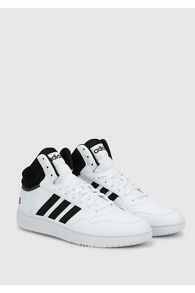 adidas Hoops 3.0 Mıd Beyaz Erkek Basketbol Ayakkabısı Gw3019