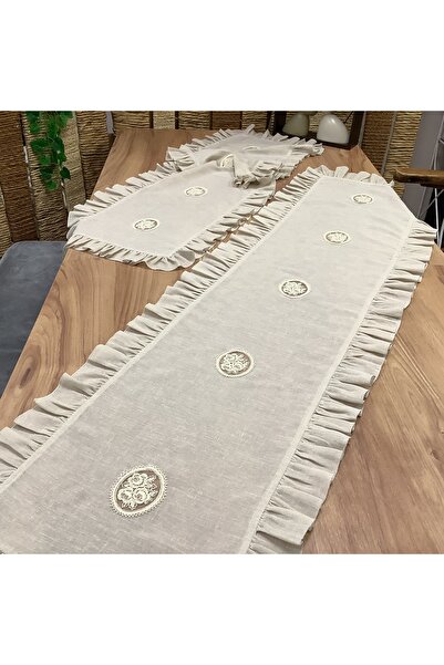 OYA home Fırfırlı & Dantelli Oda Takımı - 2 parça