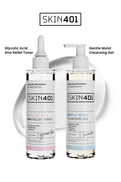 Skin401 Hassas Ciltlere Özel Aydınlatıcı Arındırıcı Yüz Temizleme Seti