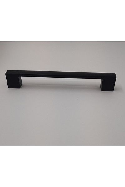 KALE Capac sertar dulap bucătărie Mâner mobilă 128 mm Mâner metalic de lux (culoare neagră)