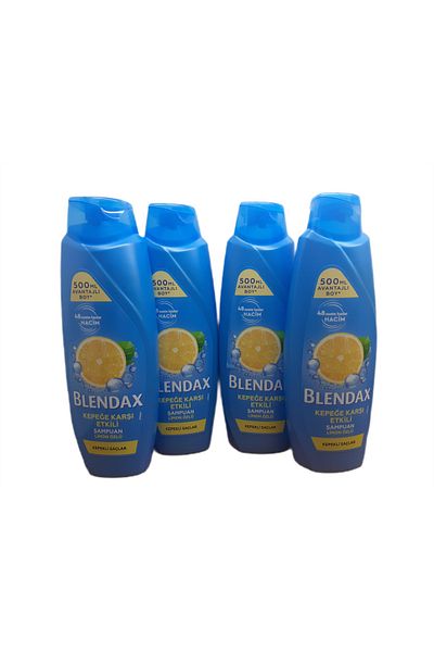Blendax Lemon Extract Shampoo Effective Against Dandruff 500 ml X 4 Pcs