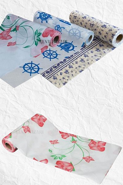 Kent Pazarı 60Pcs Disposable Table Cloth 100X150Cm Picnic Table Paper