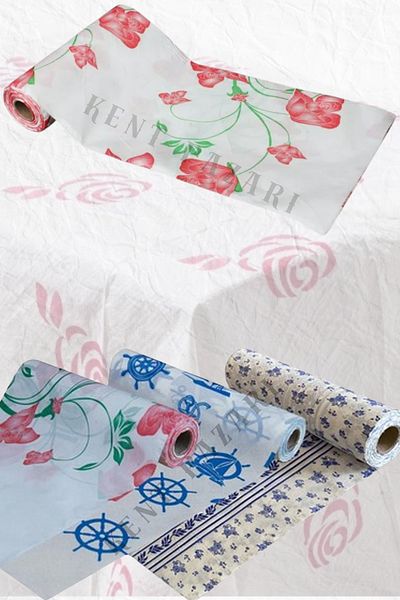 Kent Pazarı 60 Pcs Disposable Table Cloth Liquid Proof (6 Roll) Disposable 120X150 cm Picnic Tableware Paper
