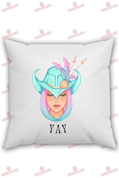 HEDİYELİKS Horoscope Themed Sagittarius Gift Pillow