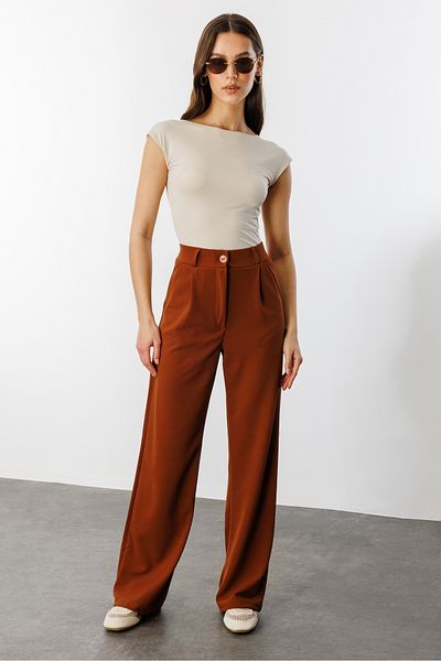 GENIUS STORE بنطلون بالازو نسائي مقاس كبير PANTS-001