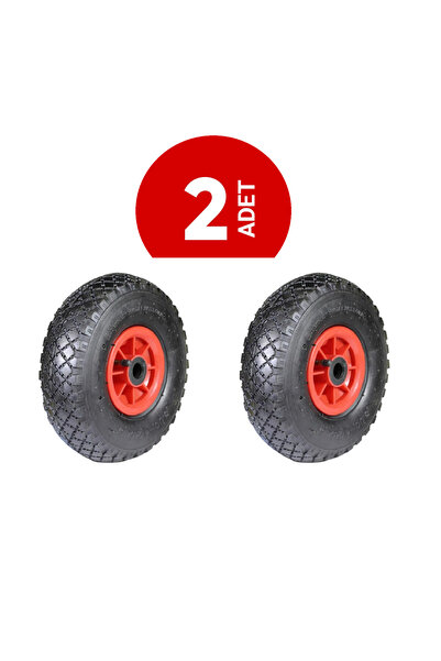 Sezal Yük Arabası Tekeri Lastiği Şişme Teker Plastik Jantlı Bilyalı 260 X 85 ...
