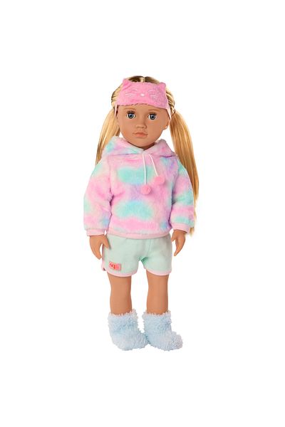 Our Generation Doll With Cat Pajama Mandy BD31592Z
