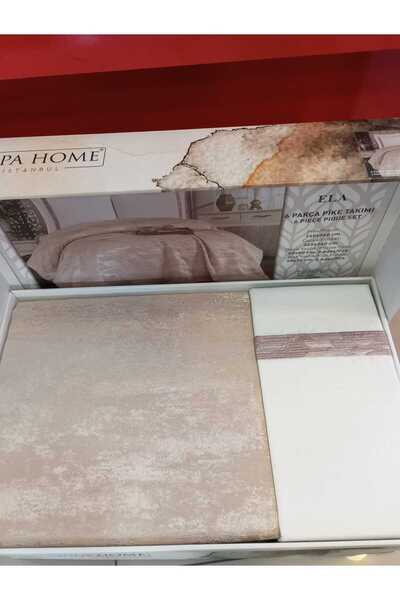 Çapa Home 6 PARÇA PREMİUM ÇARŞAF YASTIK KILIFI PİKE KOMPLE ÇOK AMAÇLI SET