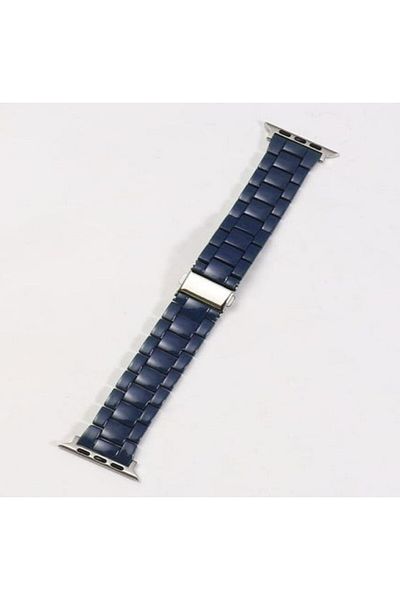 Generic سوار iWatch أنيق من الراتنج متوافق مع مشبك من الفولاذ المقاوم للصدأ لسلسلة Apple Watch Ultra