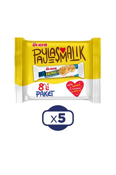 Ülker Cream Sandwich Biscuits 488 g X 5 Pieces