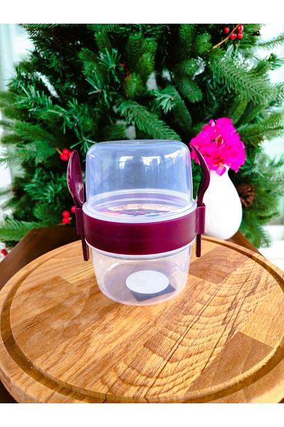 Madame Coco Belfort Snack Container - Claret Red