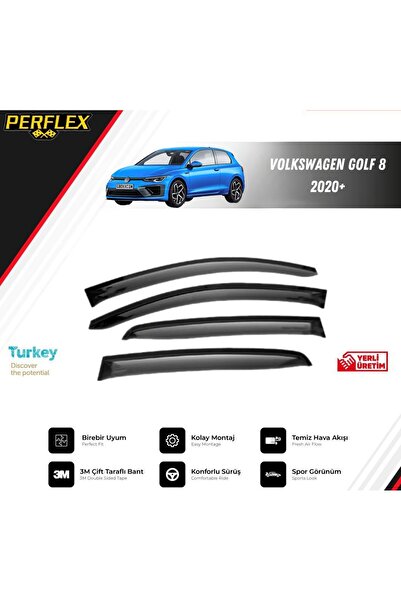 PERFLEX CAM RÜZGARLIĞI V2 DÜZ VW GOLF 8 2020+