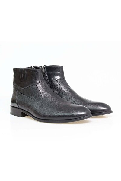 Butik SİYAH RENK BAĞCIKSIZ HAKİKİ DERİ ERKEK BOT