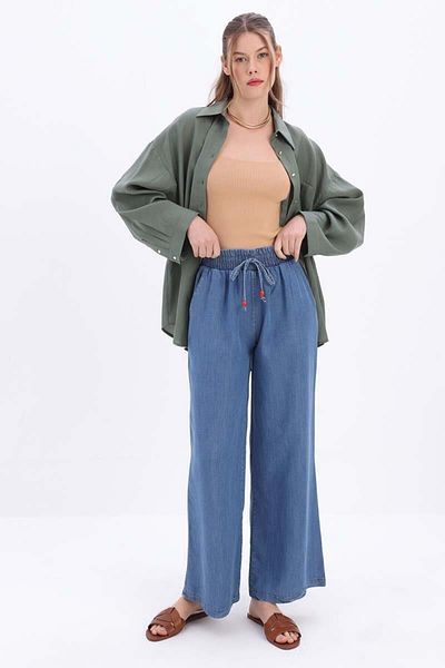 ALLDAY Pantaloni din denim cu talie elastică 24js70043al0