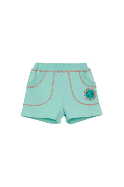 LOVETTI Κοριτσίστικο σορτς με δύο κλωστές Mint World Printed