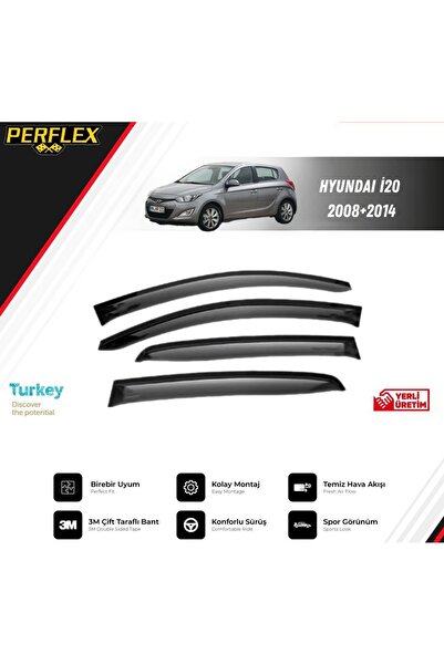 PERFLEX CAM RÜZGARLIĞI V2 DÜZ HYUNDAI İ20 2008-2014