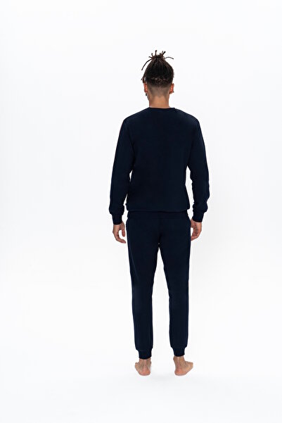 U.S. Polo Assn. U.S. Polo Assn. Erkek Şerit Detaylı Kutulu Çeyizlik Pijama Takımı - SELKR18A92A3A
