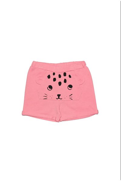 LOVETTI Girl's Kangaroo Pocket Shorts - Salmon