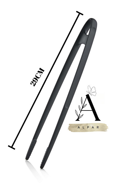 ALPAR Deluxe Service 220C Durable 2-Piece Tongs Set: Grilling & Tweezers Tongs Set