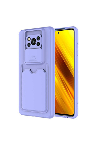 halkhouse Xiaomi Poco X3 Kılıf Renkli Kartlıklı Esnek Kırılmaz Sert Silikon K...