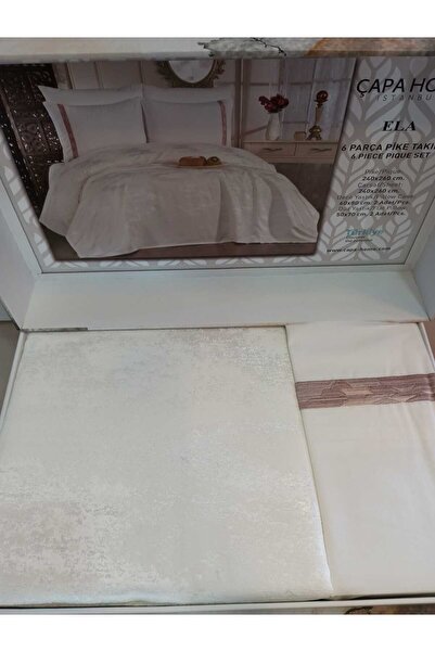 Çapa Home 6 PARÇA PREMİUM ÇARŞAF YASTIK KILIFI PİKE KOMPLE ÇOK AMAÇLI SET