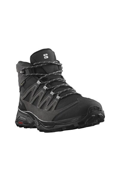 Salomon 471817 X Ward Leather Mid Goretex Erkek Ayakkabı SİYAH