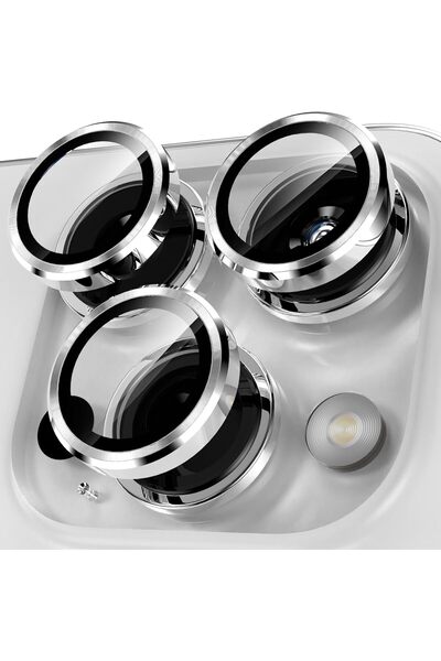 Powerfox iPhone 15 Pro / 15 Pro Max Uyumlu Renkli Metal Lens Koruyucu