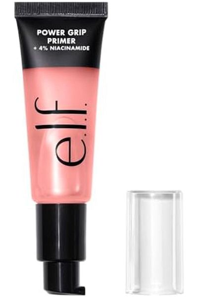 ELF e.l.f. Power Grip Primer + 4% Niacinamide, Gel-Based & Hydrating Face Primer, Pink, 24 ml