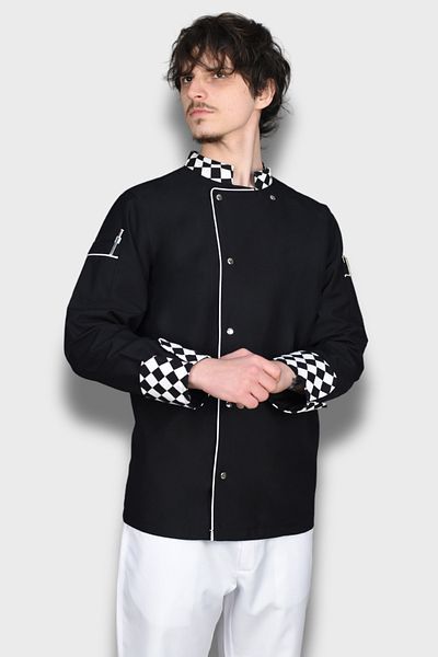 Üniformanya Costum de bucătar - cu cadou cu nume, jachetă și haine de bucătar, uniformă de bucătar